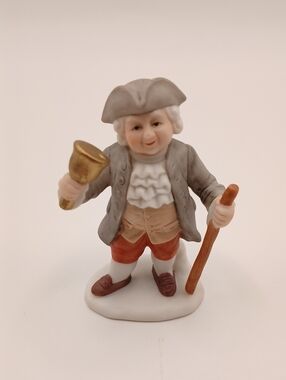 Lefton 1992 VintageColonial Village 'Old Ben the Bell Ringer Christmas Figurine